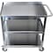 Amgood Utility Cart, Stainless Steel, 3 Shelves, 33" L, 21" W, 33" H AMG-CART-2133-KD-418 - alternate 1